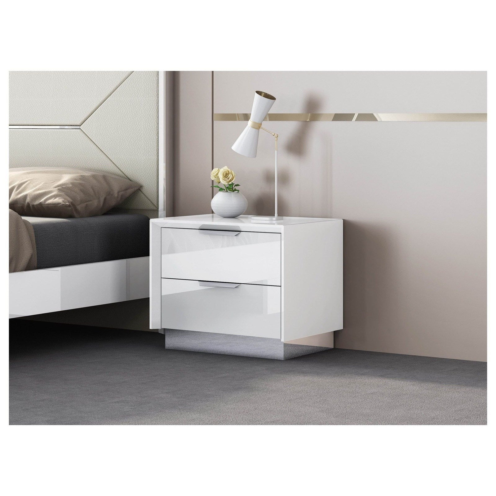 Whiteline Modern Living Navi Nightstand