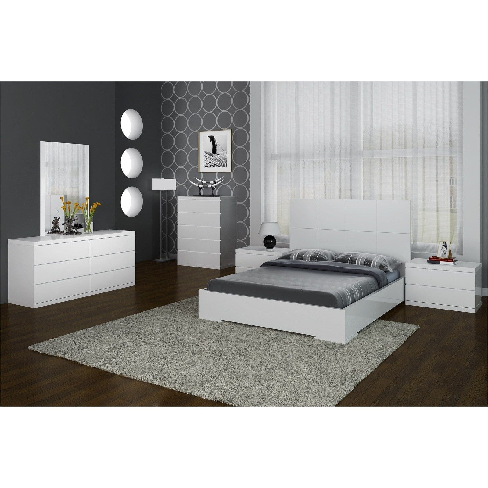 Whiteline Modern Living Anna Double Dresser