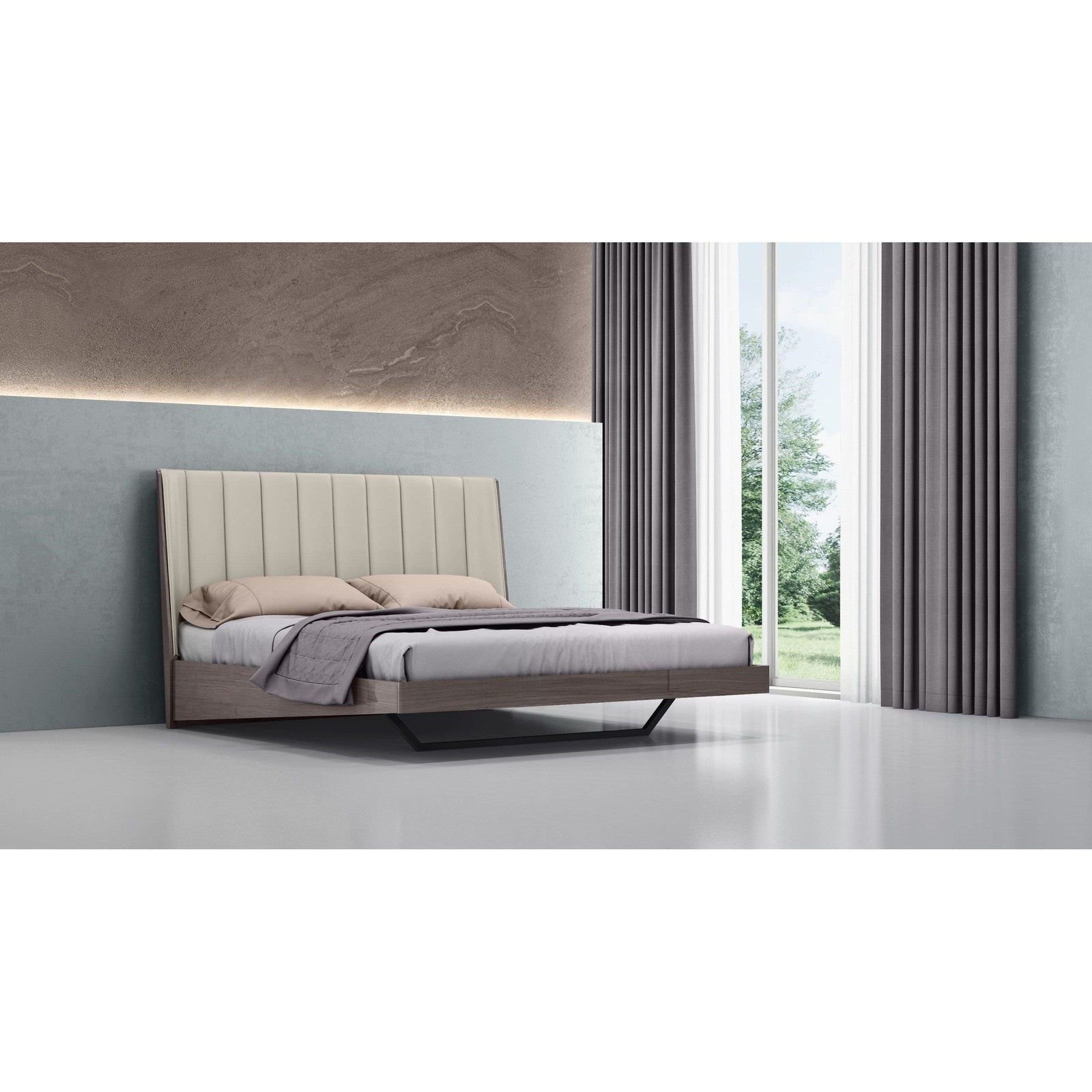 Whiteline Modern Living Berlin King Bed