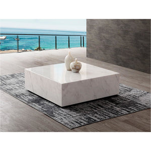 Whiteline Modern Living Cube Square Coffee Table
