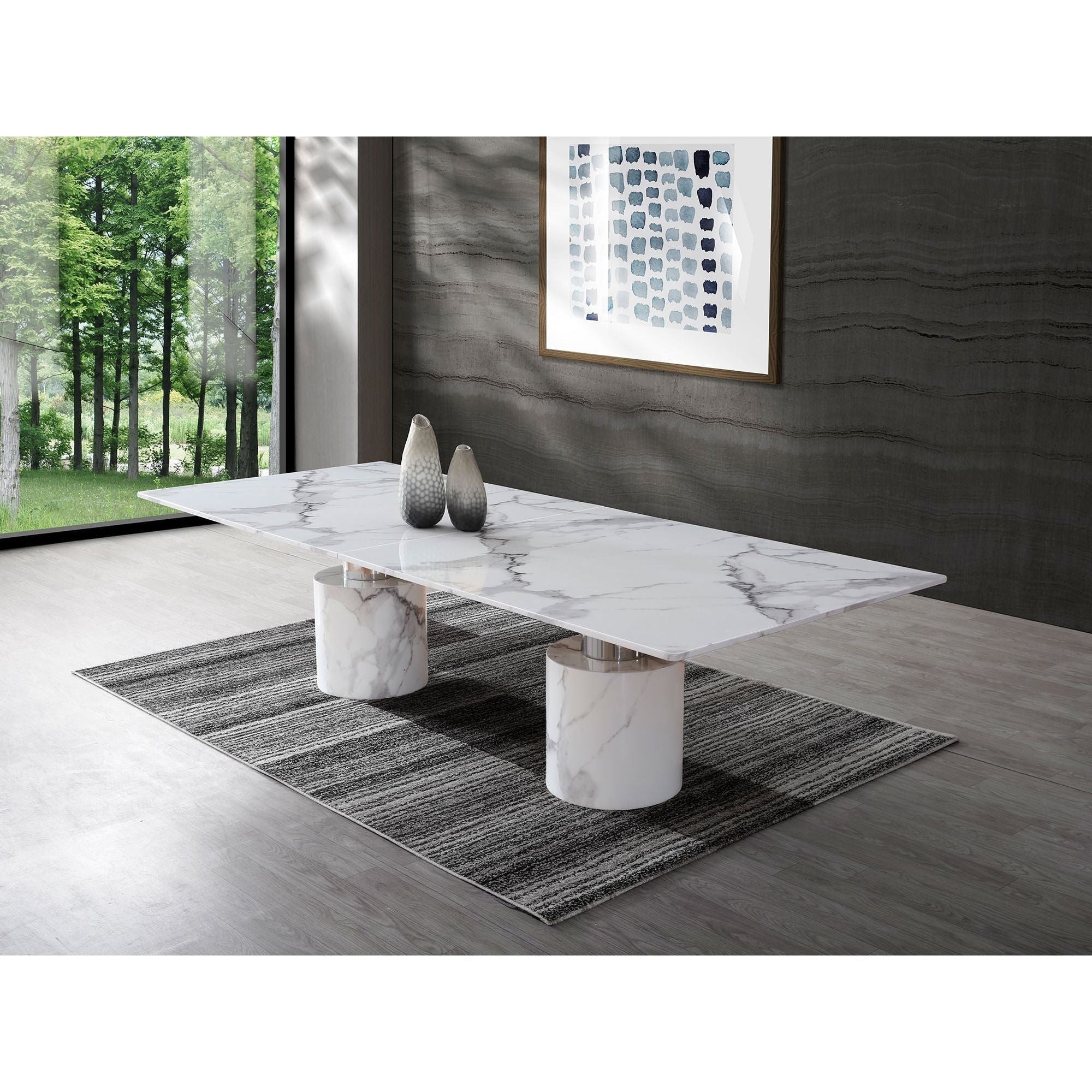 Whiteline Modern Living Geneva Large Dining Table