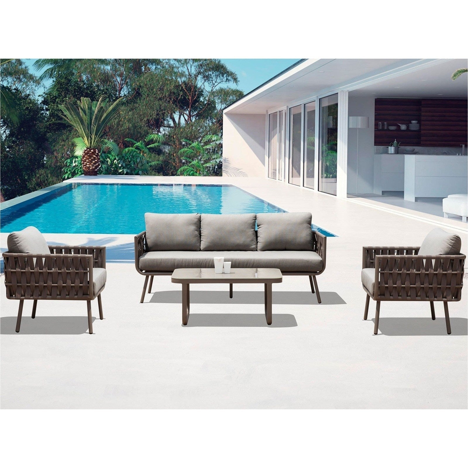 Whiteline Modern Living Oasis Outdoor Set