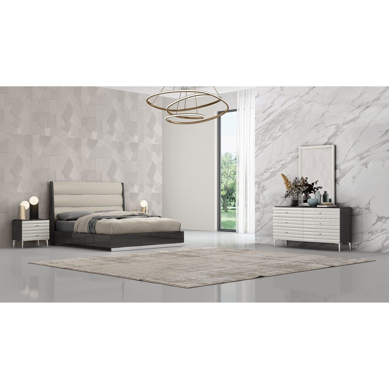 Whiteline Modern Living Pino Queen Bed