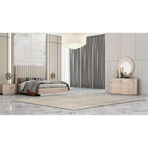 Whiteline Modern Living Waves King Bed