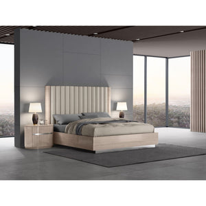 Whiteline Modern Living Waves King Bed