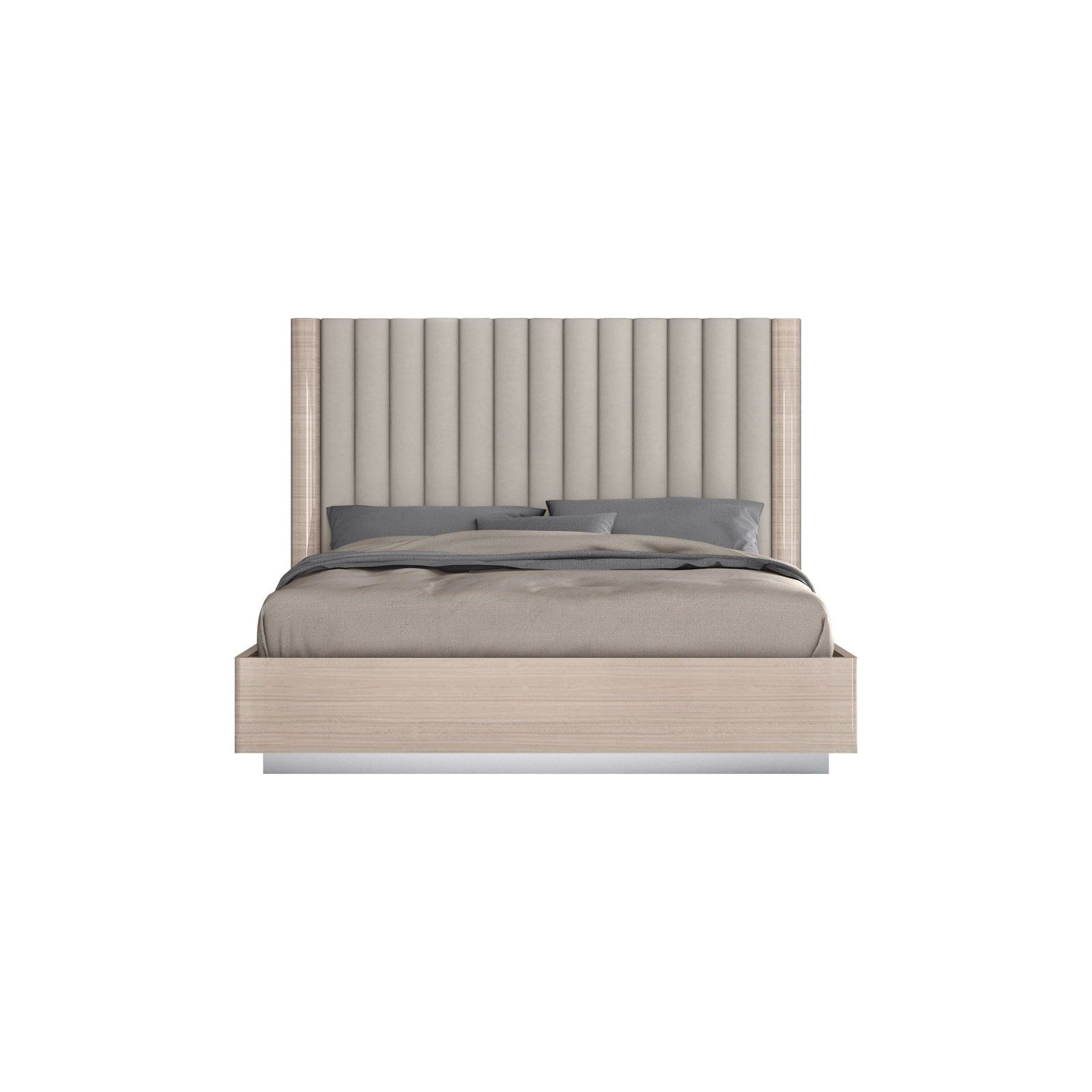 Whiteline Modern Living Waves King Bed